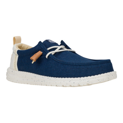 Wally Craft Linen - White/Sargasso Blue