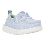 LilDude Slip On Prints - White/Faded Denim