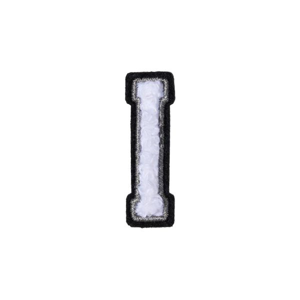 Letter I Patch - I Black/White