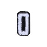 Letter O Patch - O Black/White