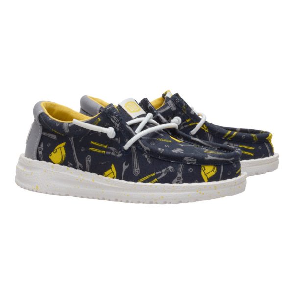 Wally Toddler Construction - Navy/Multi