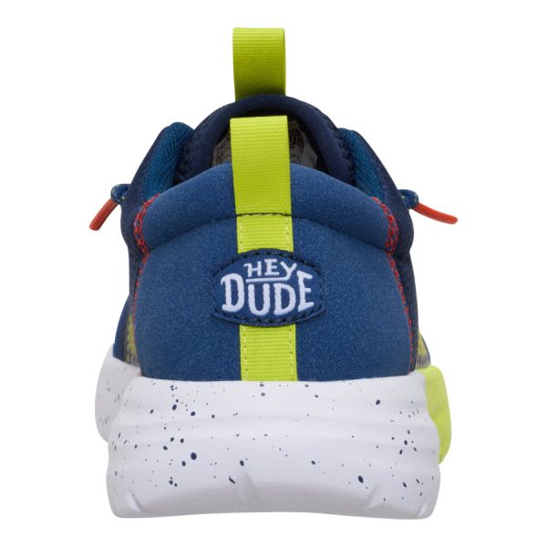 Sirocco Play Youth Sport Stripe - Navy/Lime