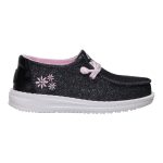 Wendy Toddler Shimmer Flower - Charcoal