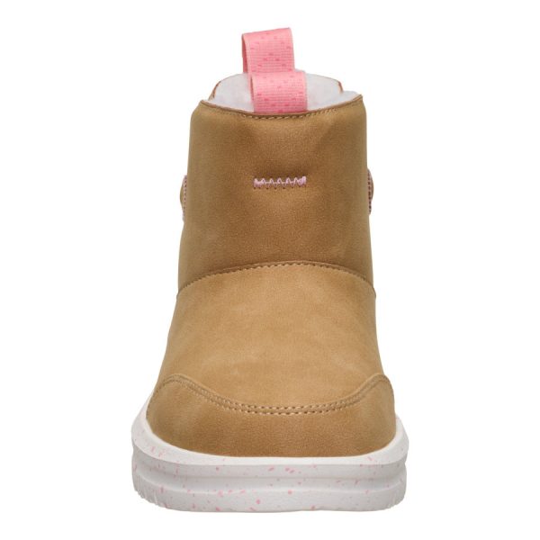 Camden Bow Boot Youth Cozy - Chestnut