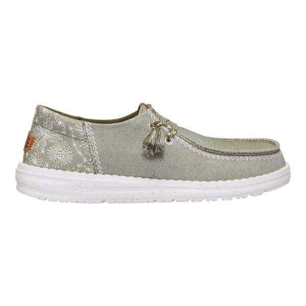Wendy Funk Embroidered Floral - Olive