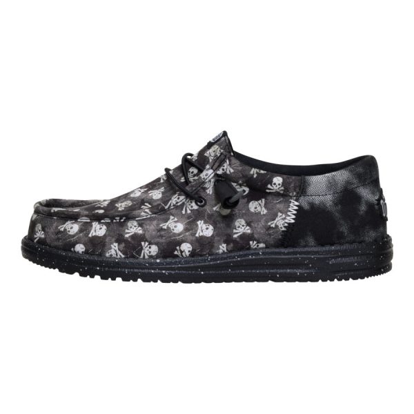 Wally Funk Skull Print - Black/Black Oyster