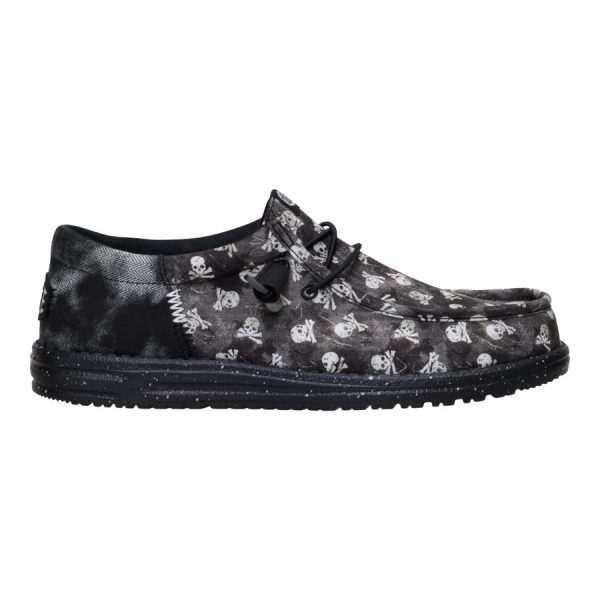 Wally Funk Skull Print - Black/Black Oyster
