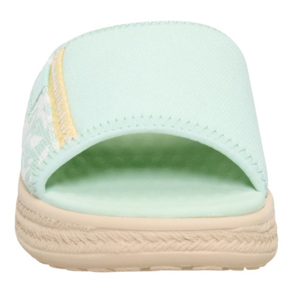 Tide Espadrille Slide - Celadon Green/Multi