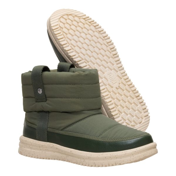 Camden Cuff Nylon Quilt - Dark Olive