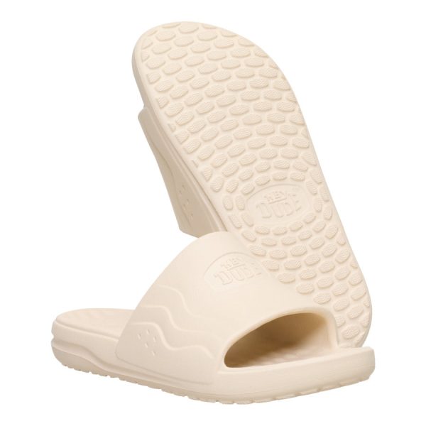 Wave Slide Womens - Off White/Bone
