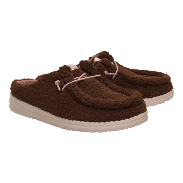 Wendy Slip Sherpa - Dark Brown
