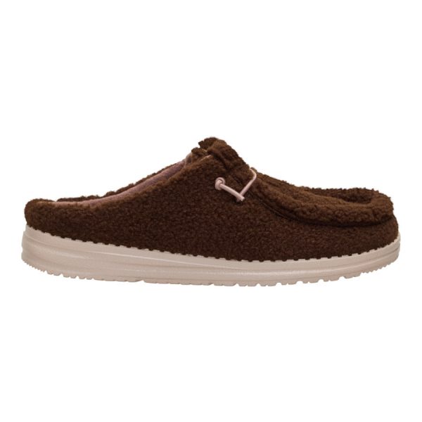 Wendy Slip Sherpa - Dark Brown