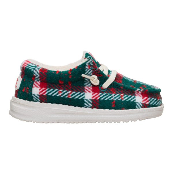 Wally Toddler Confetti Plaid Cozy - Red/Green/Multi