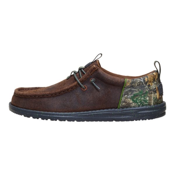 Wally Funk Realtree Edge Suede - Mole Brown/Camo